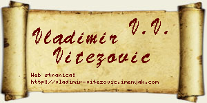 Vladimir Vitezović vizit kartica